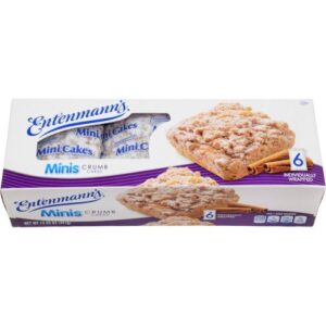 Entenmann's Mini Crumb Cakes Delicious 6ct Individually wrapped Snack 2 Boxes |