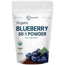 Sustainably Canada Grown, Organic Blueberry Extract 50:1 Concentrate Powder, 6 Ounce, Natural Flavor for Beverage, Smoothie, Baking and Cookies, No GMOs and Vegan Friendly