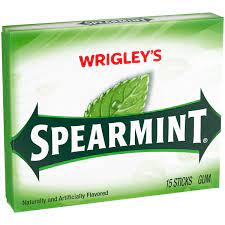 Wrigleys Spearmint, 15-Count (Pack of 10)