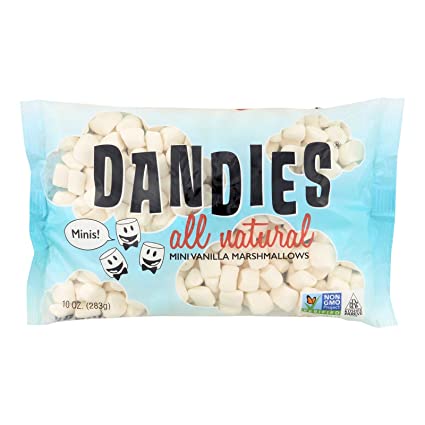 Dandies - Minis - Vegan Marshmallows, Vanilla, 10 Ounce (Pack of 2)