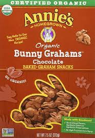Annie's Bunny Grahams, Chocolate, Graham Snacks, 7.5 oz Box (Pack of 12