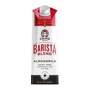Califia Farms Original Almondmilk Barista Blend, 32 Oz (Pack of 6) | Dairy Free | Plant Based | Nut Milk | Vegan | Non-GMO