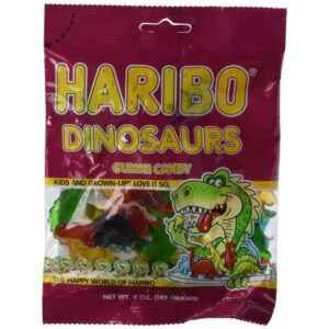 Haribo Dinosaurs Gummy Candy (5 oz Bag)