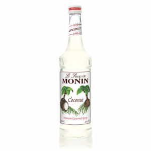 Monin - Coconut Syrup, Sweet and Rich, Great for Cocktails and Smooties, Gluten-Free, Vegan, Non-GMO (750 ml)