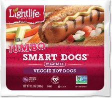 Lightlife Jumbo Veggie Hot Dogs 13.5 Oz (4 Pack)