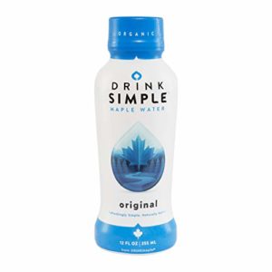 Drink Simple Maple Water - Organic, Non-GMO, Gluten Free, Vegan Natural Hydration - Low Sugar Coconut Water Alternative - 12 Fluid Ounce (Pack of 12)