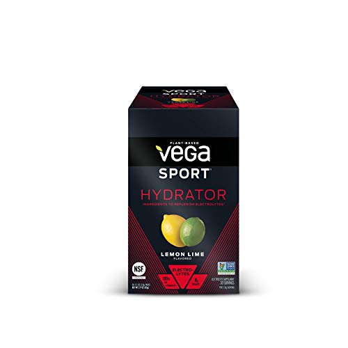 New Vega Sport Hydrator Lemon Lime (30 Count, 0.1 oz) - Electrolyte Powder, Gluten Free, Non Dairy, Vegan, Sugar Free, Keto Friendly, Non GMO (Packaging may vary)