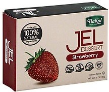 Bakol Jel Dessert 0.3 oz. Vegan & All Natural - Pack of 3 (Strawberry)