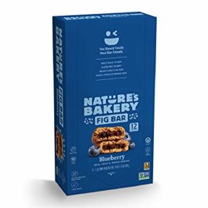 Nature's Bakery Whole Wheat Fig Bars, 1- 12 Count Box of 2 oz Twin Packs (12 Packs), Blueberry, Vegan, Non-GMO, Packaging May Vary