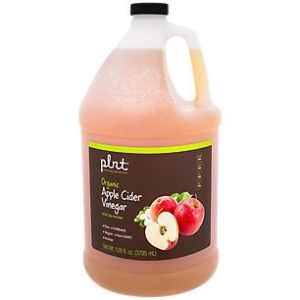 plnt Organic Apple Cider Vinegar with Mother Supports Digestion, Raw Unfiltered, NonGMO, Vegan USDA Certified Organic (1 Gallon)