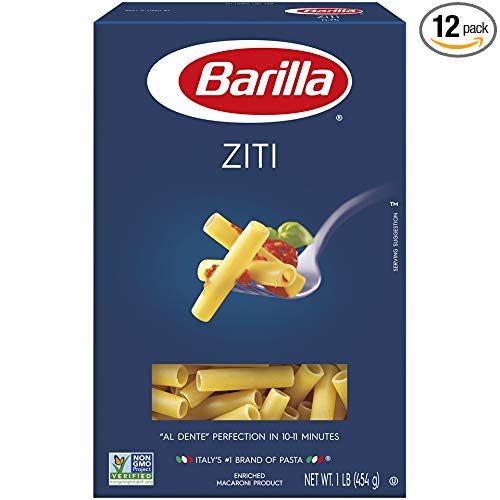 Barilla Pasta, Ziti, 16 Ounce (Pack of 12)
