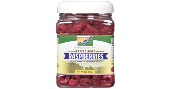 Mother Earth Products Freeze Dried Raspberries, 3 oz