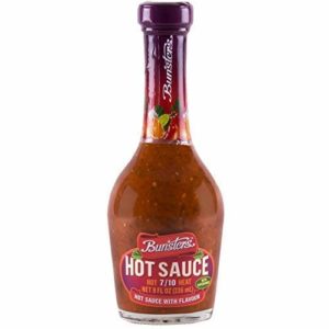 Bunsters 7/10 Heat Hot Sauce - (Australian Hot Sauce packed with Fruit and Veg) - (1 x 8oz bottle)