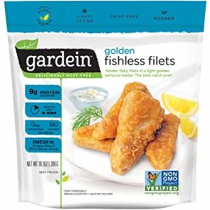 Gardein Golden Fishless Filets, 10.1 Ounce -- 8 per case.