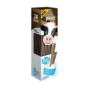 Milk Magic Milk Flavoring Magic Straws Assorted Flavors (Chocolate, 24 Count)