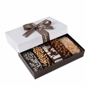 Barnett's Gourmet Chocolate Biscotti Favors Gift Box Sample, Christmas Holiday Cookie Gifts, Unique Corporate Gift Basket Valentines Mothers Fathers Day Baskets Thanksgiving Birthday Get Well Idea