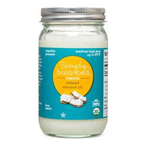 Simply Balanced Organic Refined Coconut Oil 14OZ (One Pack)