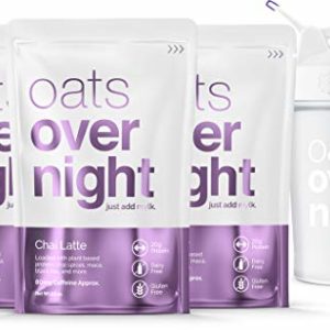 Oats Overnight - Chai Latte Starter Pack - Dairy-Free - Premium High-Protein, Low-Sugar, Gluten-Free, Vegan Oatmeal (2.5oz per pack)
