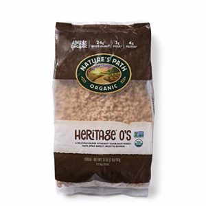 Nature's Path Heritage O's Cereal, Healthy, Organic, Low-Sugar, 32 Ounce Bag (Pack of 6)