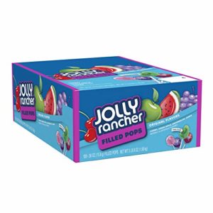 JOLLY RANCHER Filled Candy Lollipops, Assorted Flavors, 100 Count