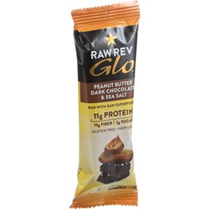 Raw Rev Glo Peanut Butter, Dark Chocolate & Sea Salt Bar, 1.6 Oz