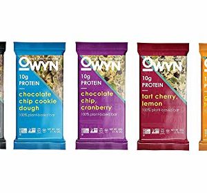 OWYN 100% Vegan Plant-Based Protein Bars, 5 Flavor Variety Pack, 1.76 oz (Pack of 10)