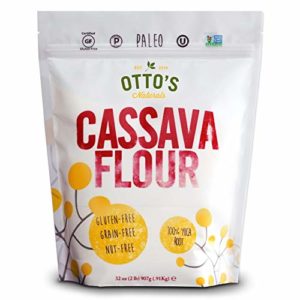 Otto's Naturals Cassava Flour (2 Lb. Bag, Pack of 2) Grain-Free, Gluten-Free Baking Flour - Made From 100 % Yuca Root - Certified Paleo & Non-GMO Verified All-Purpose Wheat Flour Substitute