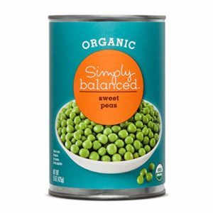Simply Balanced Organic Sweet Peas, 15 OZ (One Pack)