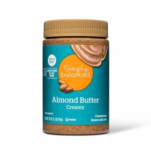 Simply Balanced Almond Butter Creamy, 16 OZ (one pack)