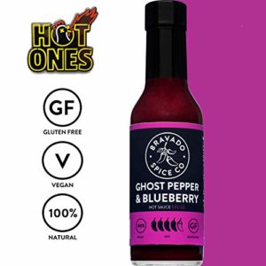 Bravado Spice Ghost Pepper and Blueberry Hot Sauce | Hot Ones Hot Sauce | Gluten Free | Vegan | All Natural