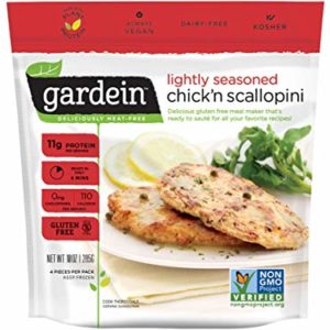 Gardein Lightly Seasoned Chickn Scallopini, 10 Ounce -- 8 per case.