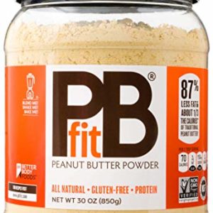 PBfit All-Natural Peanut Butter Powder, Powdered Peanut Spread from Real Roasted Pressed Peanuts, 8g of Protein (30 oz.)