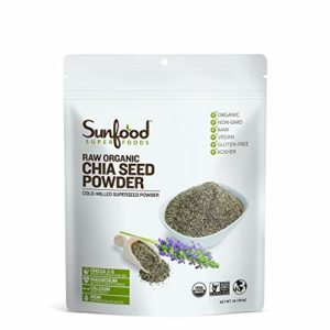 Sunfood Chia Seed Powder, 1 Pound, Organic, Raw