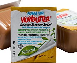 Peanut Free Tree Nut Free Creamy Natural No Stir Spread - WOWBUTTER - Award Winning Vegan Plant Protein Food made with Non-GMO Verified Whole Soy - 100 / 1.12 oz. Portion Cups