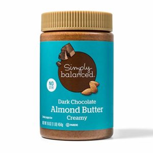 Simply Balanced Dark Chocolate Almond Butter Creamy, 16 OZ (One Pack)
