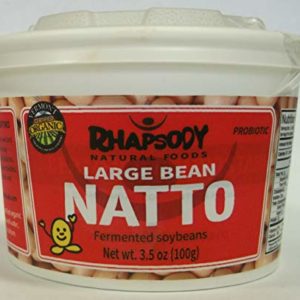 Fresh NATTO, Made in Vermont - Sticky Fermented Certified Organic Soy Beans, 3.5 oz - Case of 12