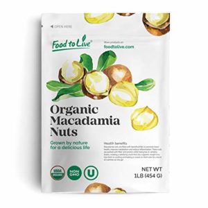 Food to Live Organic Macadamia Nuts (Raw) (1 Pound)