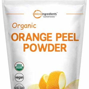 Organic Orange Peel Powder, 8 Ounce, Rich in Antioxidants and Vitamin C, No GMOs and Vegan Friendly
