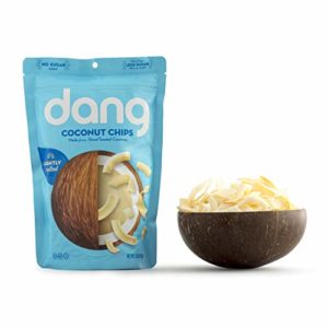 Dang Toasted Coconut Chips, Keto, Paleo, Gluten-Free, Vegan, Non-GMO, Unsweetened, Lightly Salted, 3.17 Ounce (1 Count)