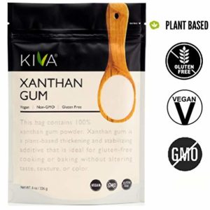 Kiva Xanthan Gum BULK SIZE, GLUTEN-FREE, Non-GMO, VEGAN- Natural Thickener, Ideal for Gluten-Free Baking - 8 Ounce