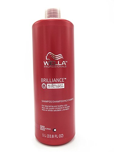 Wella Brilliance Shampoo for Coarse Colored Hair for Unisex, 33.8 Ounce
