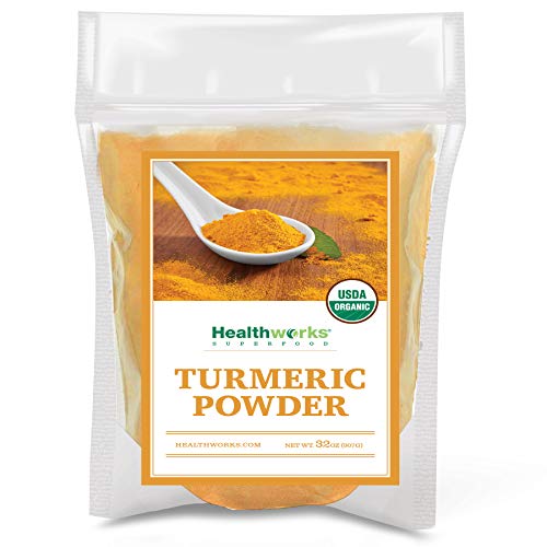 Healthworks Turmeric Powder Ground Raw Organic (32 Ounces / 2 Pound) | Curcumin & Antioxidants | Keto, Paleo, Vegan, Non-GMO | Anti-Inflammatory