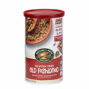 Nature's Path Gluten-Free Whole Rolled Oats, Healthy, Organic & Sugar Free, 1 Canister, 18 Ounces (Pack of 6)