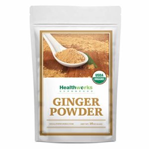 Healthworks Ginger Powder (16 Ounces / 1 Pound) | Ground | Raw | All-Natural & Certified Organic | Keto, Vegan & Non-GMO | Great with Coffee, Tea & Juices | Antioxidant Superfood/Spice