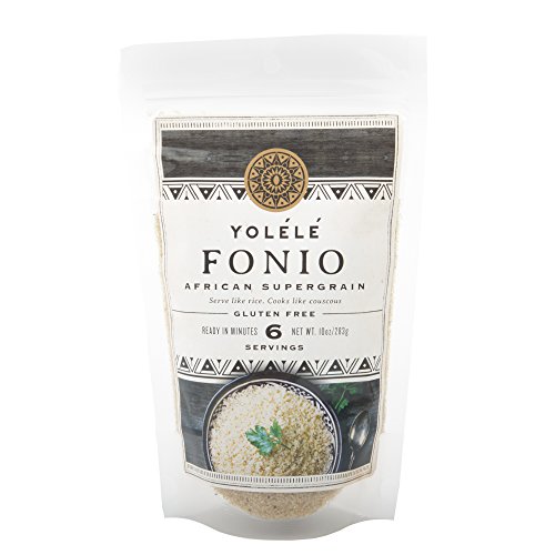 Yolélé Fonio - High Protein - Gluten-Free - Fast Cooking - Vegan - African Ancient Grain - Premium Quality - 3 x 10oz (30oz)