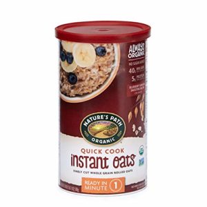 Nature's Path Instant Oats, Healthy, Organic & Sugar Free, 1 Canister, 18 Ounces (Pack of 6)