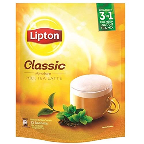 3 Pack Lipton Classic Signature Milk Tea Latte 3 in 1 Premium Instant Tea Mix - Free Express Delivery