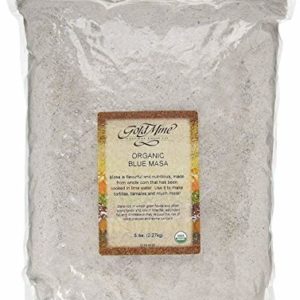 Gold Mine Blue Corn Masa Harina - USDA Organic - Macrobiotic, Vegan, Kosher and Gluten-Free Flour for Healthy Mexican Dishes - 5 LBS
