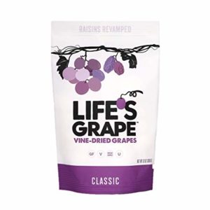 Life's Grape Classic Vine Dried Fruit | Raisins Revamped | No sugar added | California Grown | Vegan, Paleo, Non-GMO, Gluten Free, Kosher, 120 calories Resealable