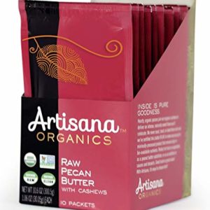 Artisana Organics Raw Pecan Butter with Cashews, 10 Snack Pouches